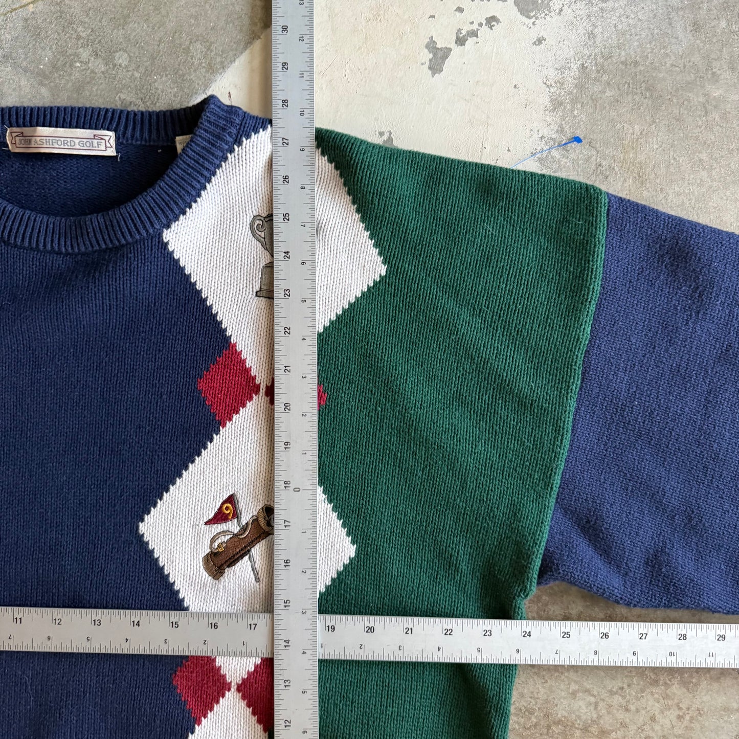 Vintage 90s Golf Sweater - XXL