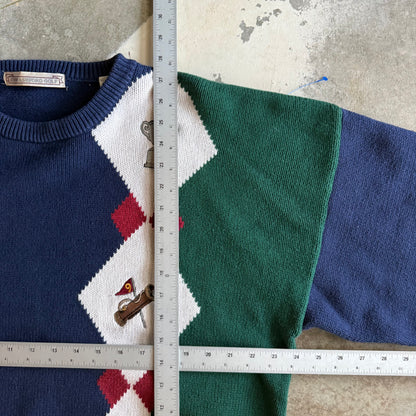 Vintage 90s Golf Sweater - XXL