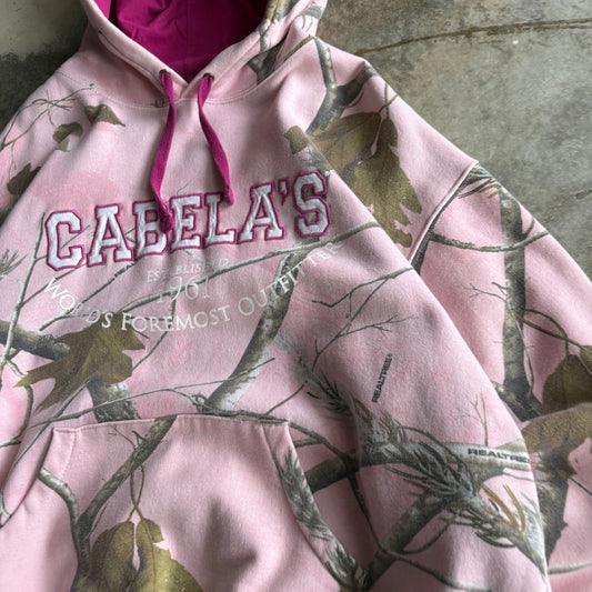 Vintage Pink Realtree Camo Hoodie - XXL