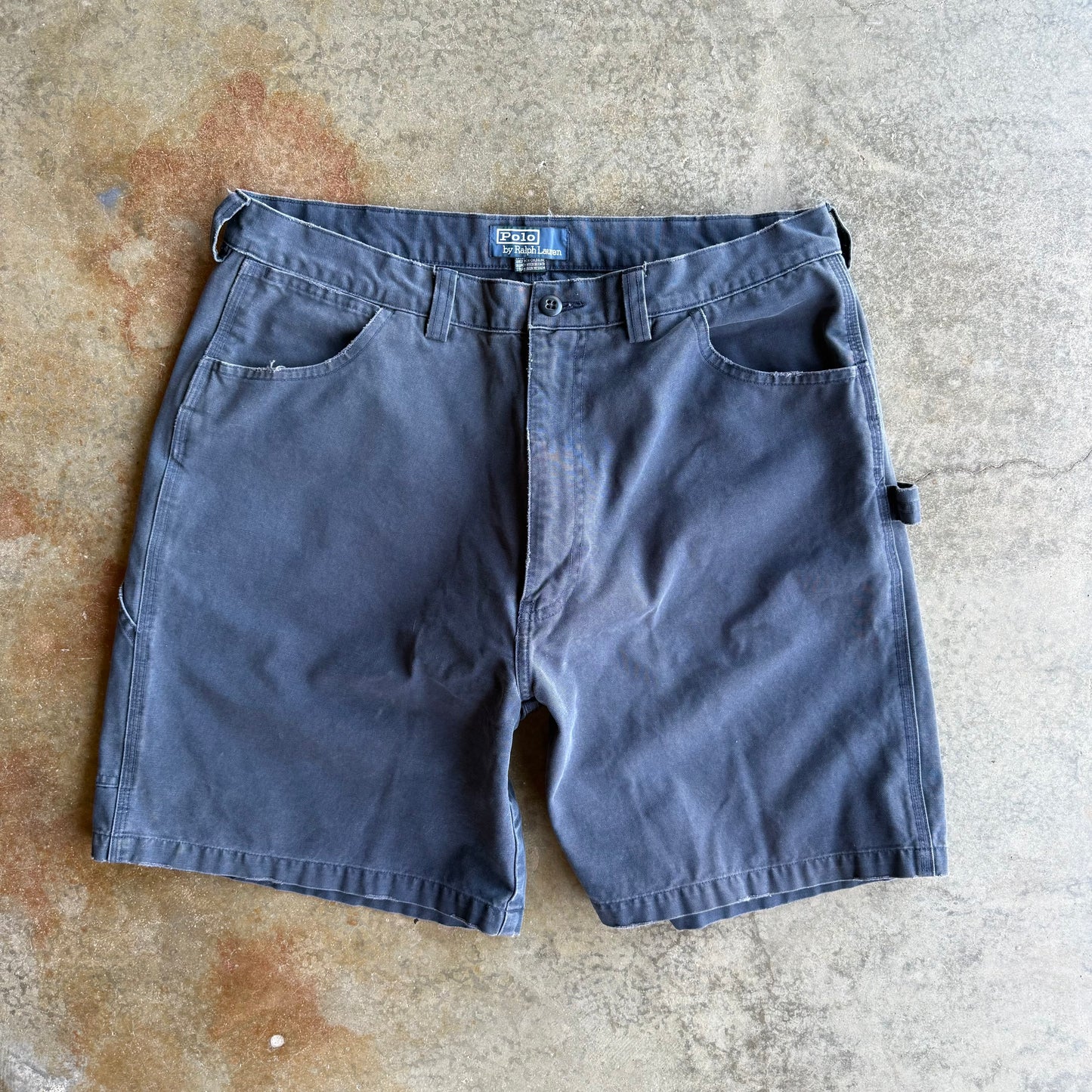 Vintage Navy Blue Polo Ralph Lauren Shorts - 36