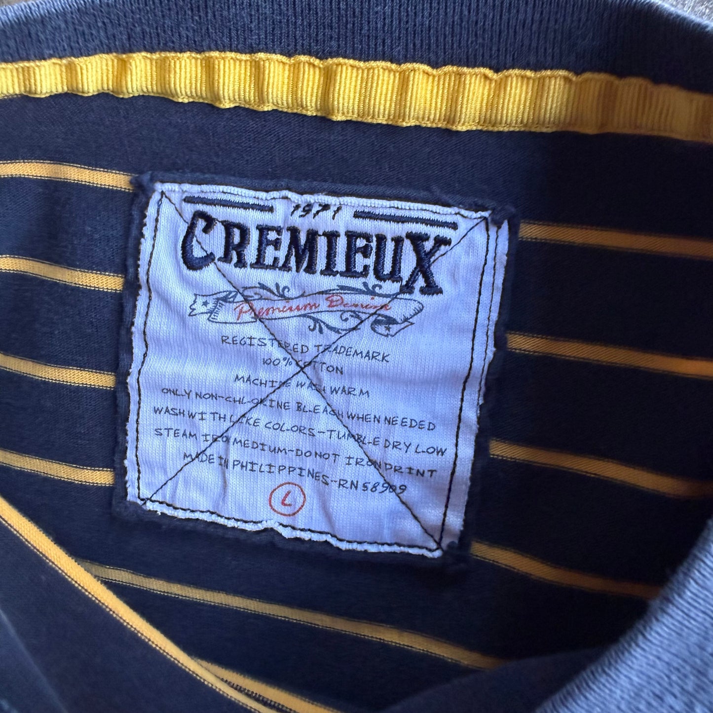 Vintage Striped long sleeve- L