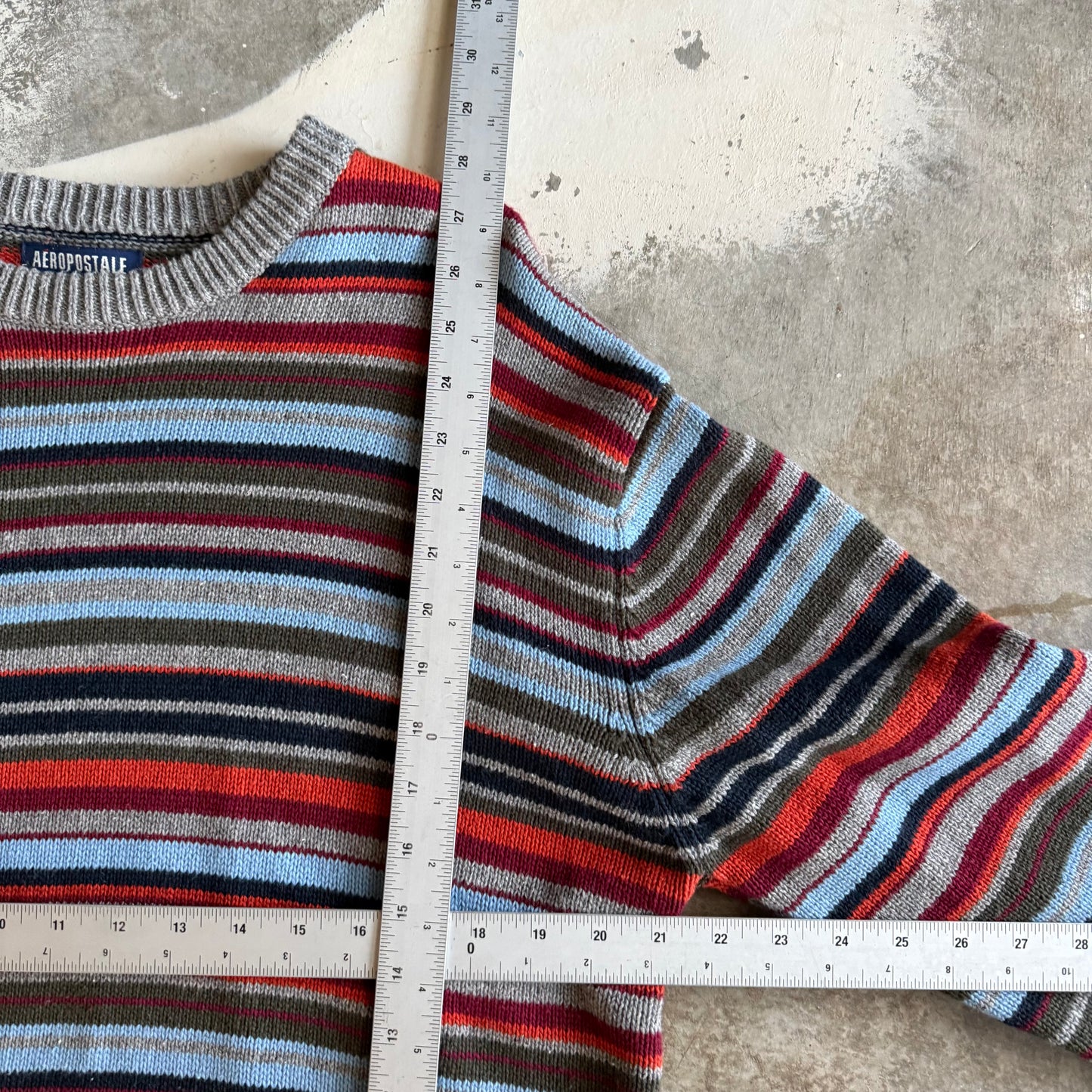Vintage 90s Grandpa Striped Sweater - XL