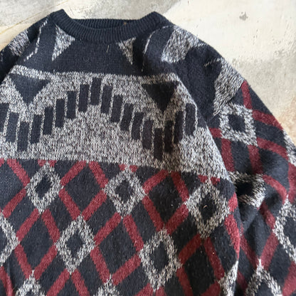 Vintage 90s Knit Sweater - L