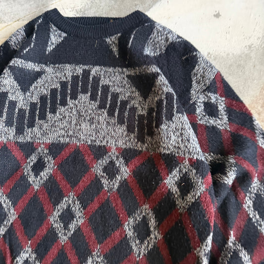 Vintage 90s Knit Sweater - L