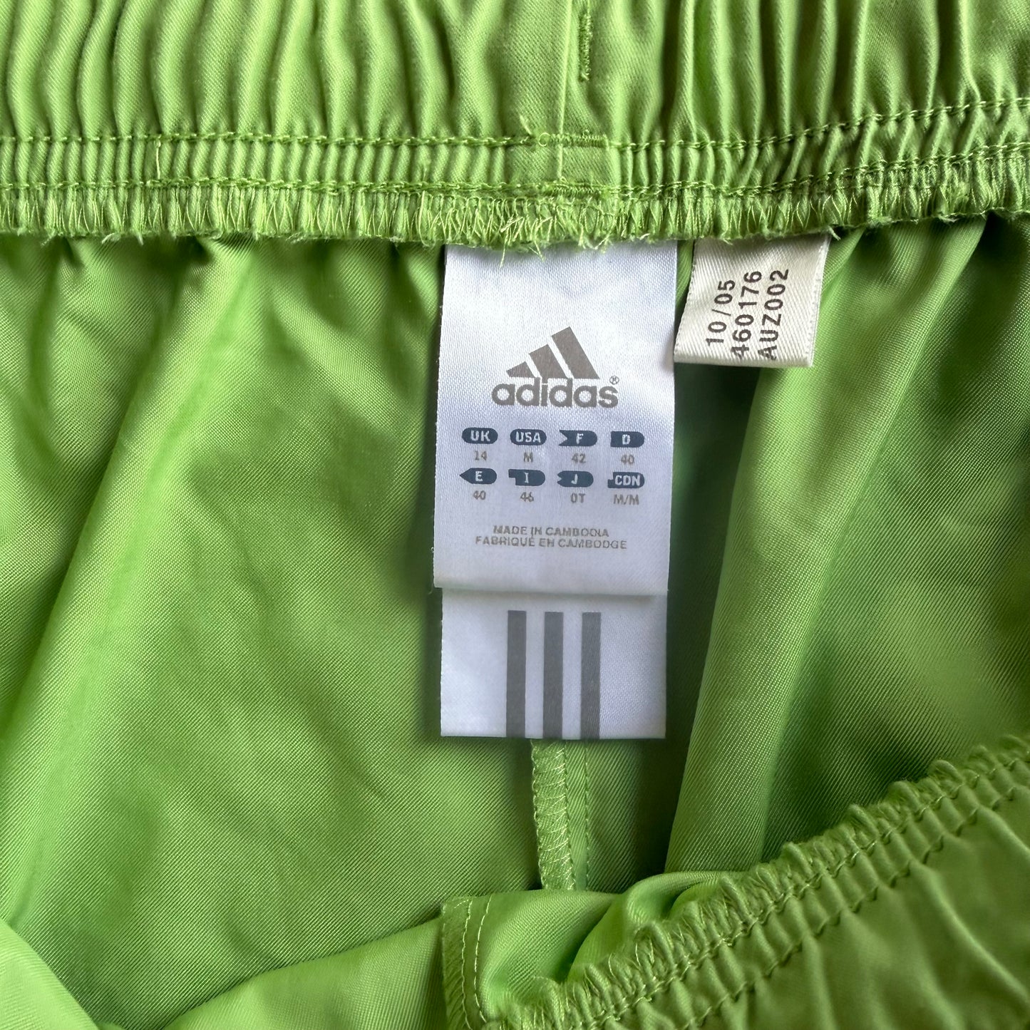 Vintage Green Adidas Track Shorts - L