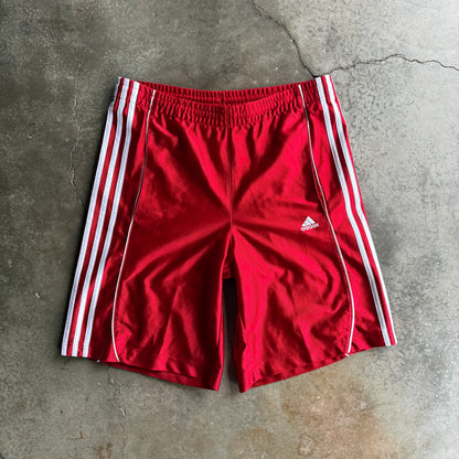 Vintage Red Adidas Track Shorts - XL