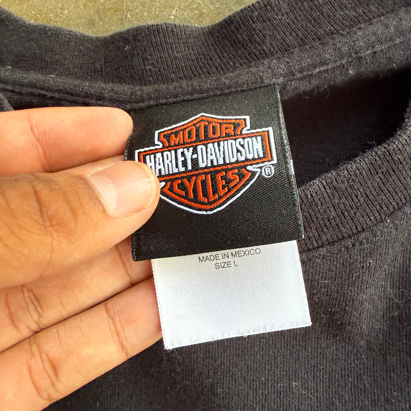 Vintage Harley Davidson Stripes Longsleeve - L
