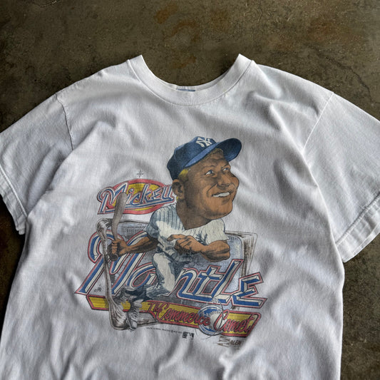 Vintage New York Yankees Mickey Mantle Tshirt - L