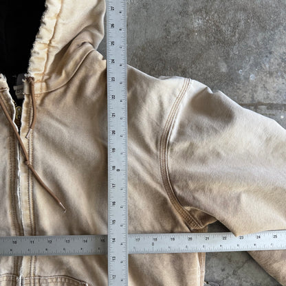 Vintage 90s Faded Hooded Carhartt Jacket - S