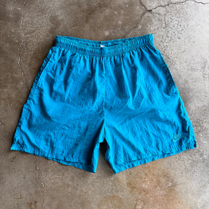 Vintage Cyan Nike Shorts - M