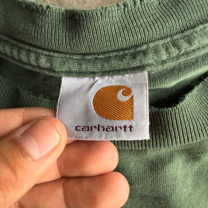 Vintage Green Carhartt Longsleeve - XL