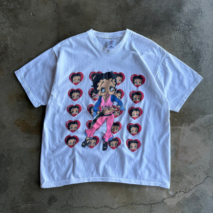 Vintage Heart Betty Boop Tshirt - XL
