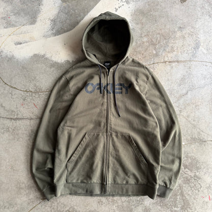 Vintage Green Oakley Zip up - XL
