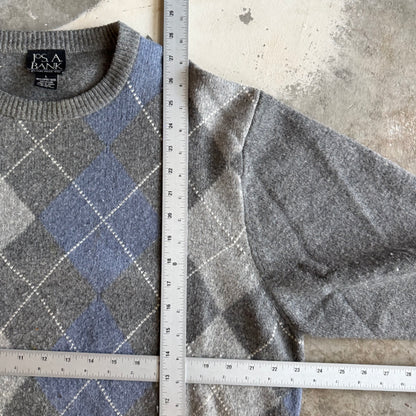 Vintage 90s Grandpa Wool Sweater - L