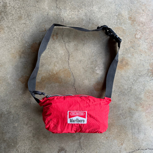 Vintage 90s Marlboro Windbreaker/ Bag - L