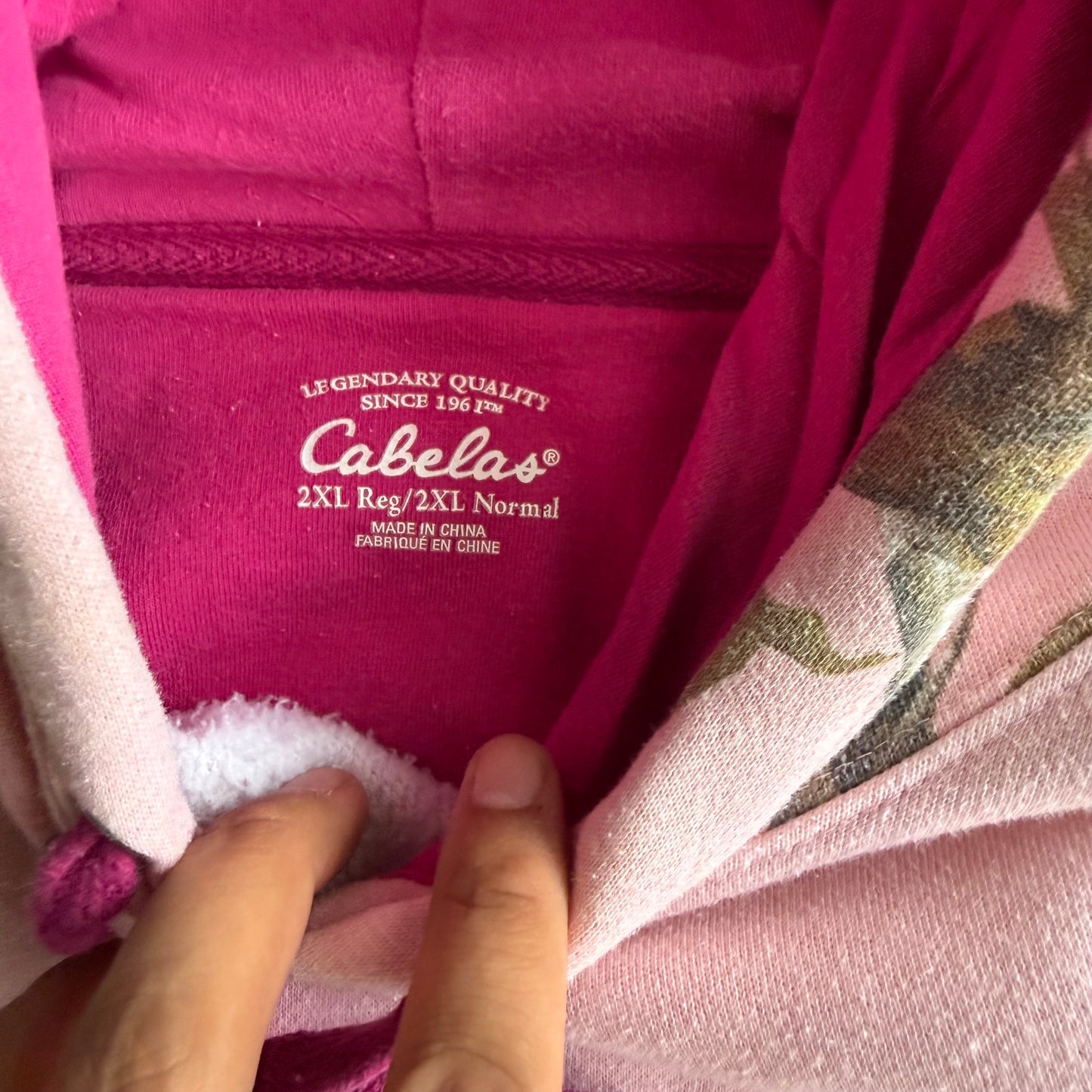 Vintage Pink Realtree Camo Hoodie - XXL
