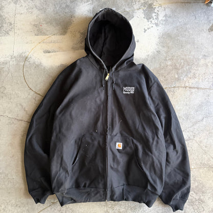 Vintage 90s Hooded Trucker Carhartt Jacket - XL