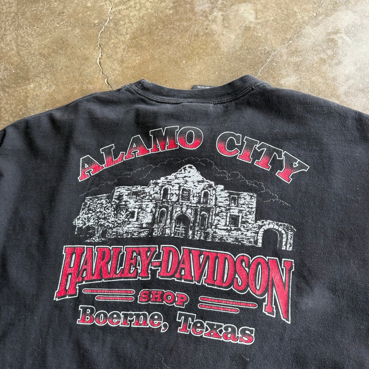 Vintage American Flag Harley Davidson Longsleeve- XXL