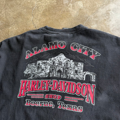 Vintage American Flag Harley Davidson Longsleeve- XXL
