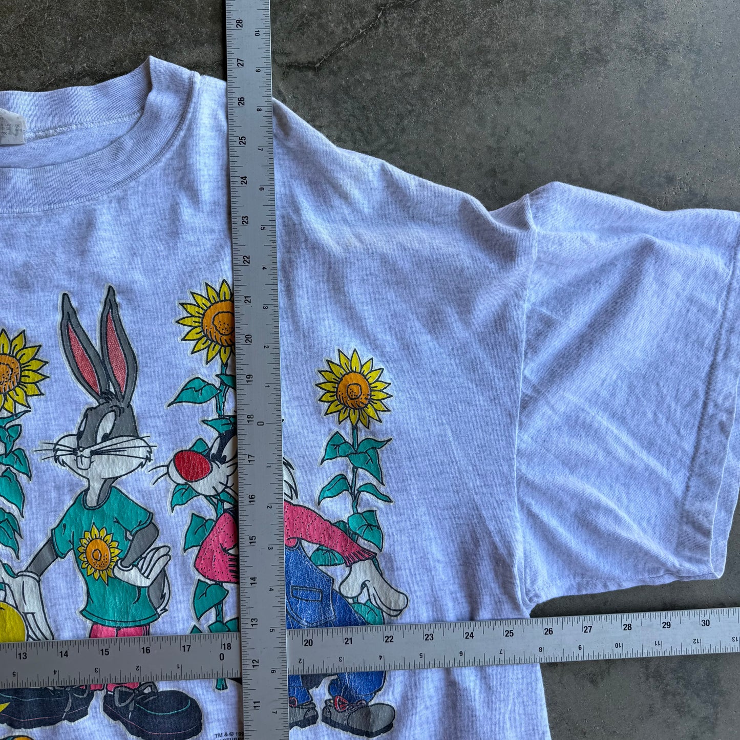 Vintage Boxy Spring Looney Tunes Tshirt - XL