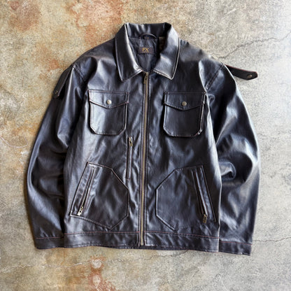 Vintage Leather Jacket - L