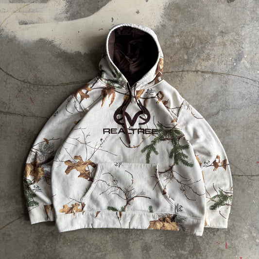 White Realtree Camo Hoodie - XXL