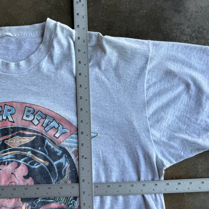Vintage Biker Betty Tshirt - XL