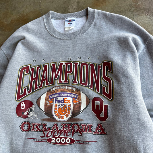 Vintage OU Champions Crewneck - L