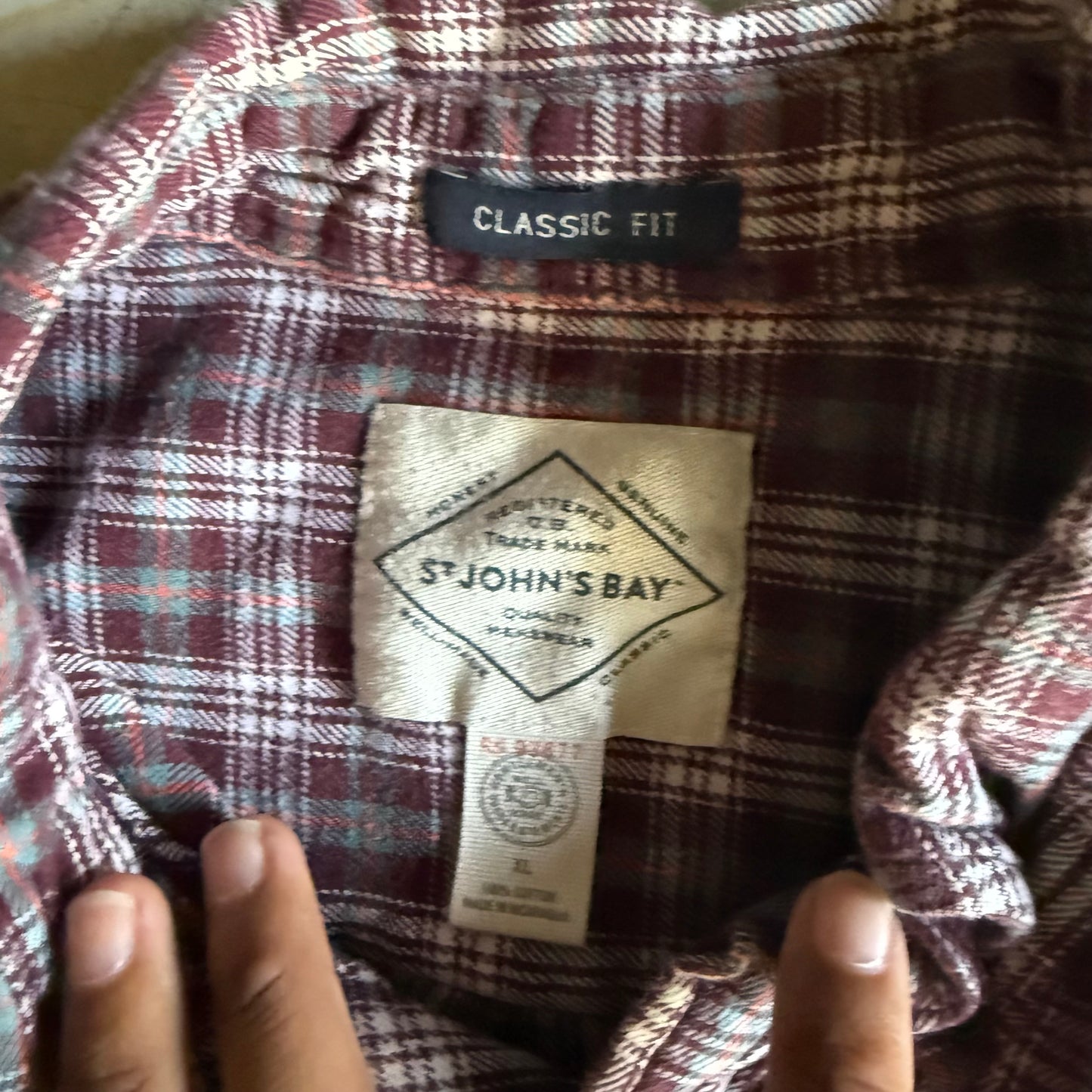 Fall Cropped Button Flannel - XL