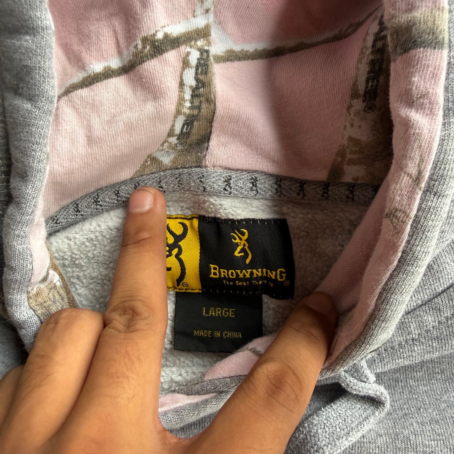 Browning Pink Realtree Hoodie - L