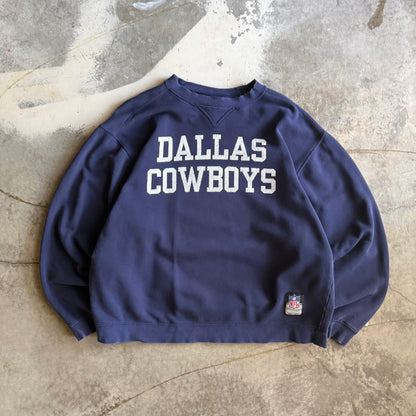 Vintage 00s Distressed Cowboys Crewneck - L