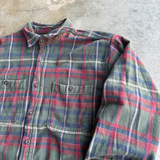 Vintage Cropped Flannel - XL