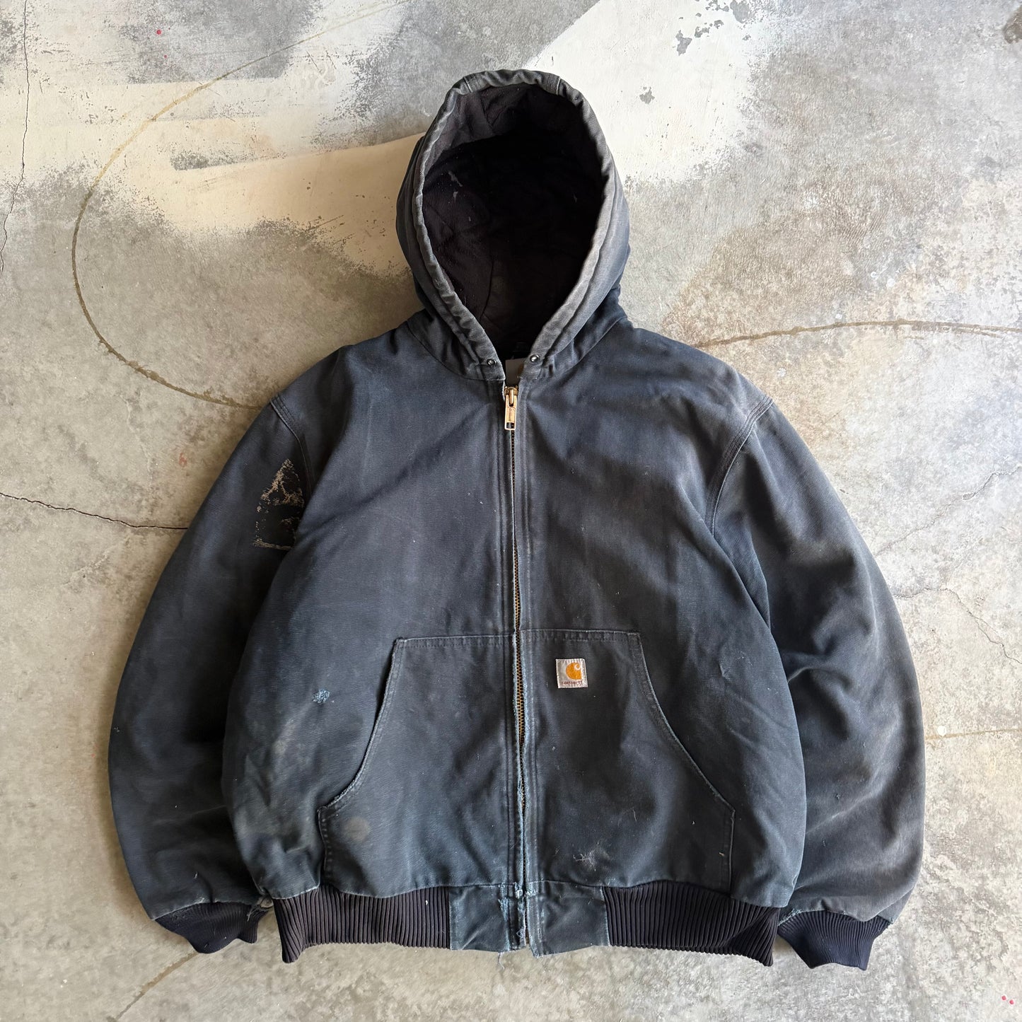 Vintage 00s Hooded Carhartt Jacket - L