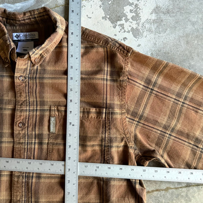 Fall Cropped Button Up Flannel - L