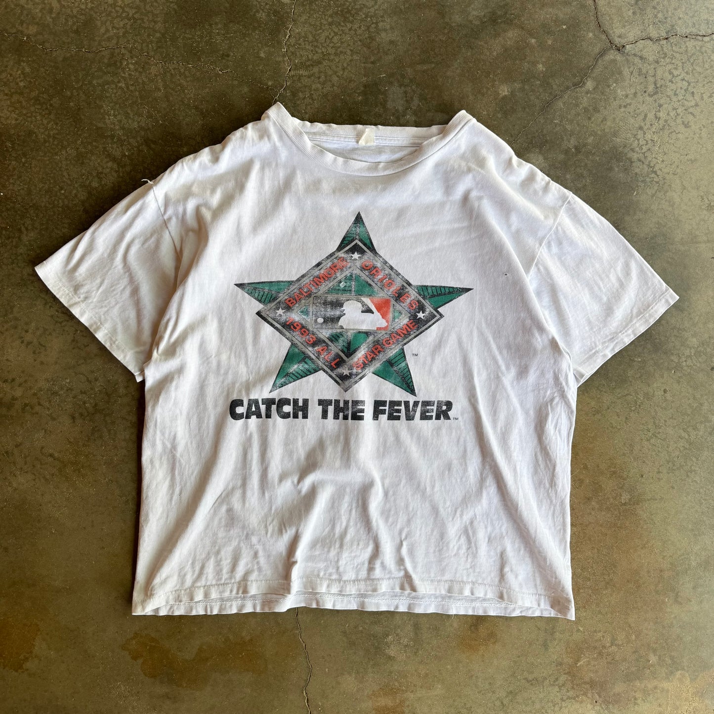 Vintage 90s Faded Orioles Tee - XL
