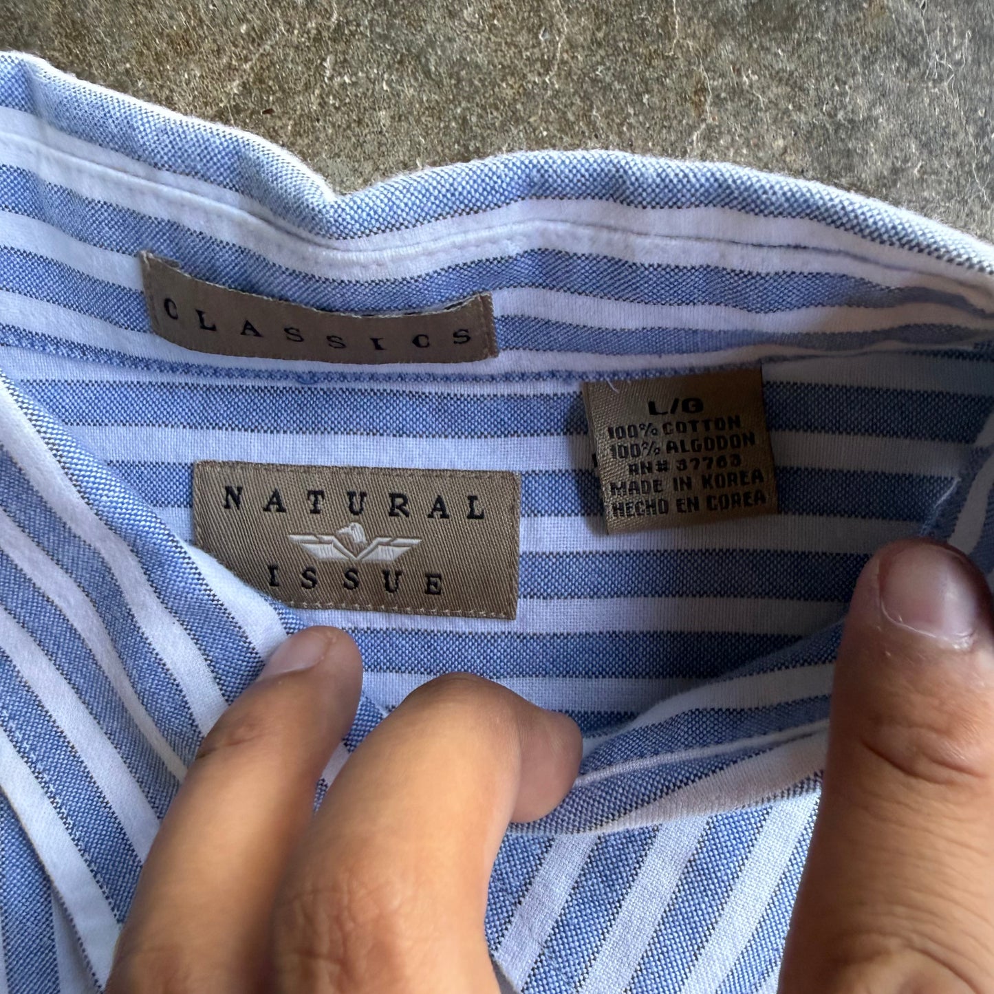 Vintage Boxy Cropped Button Up - L