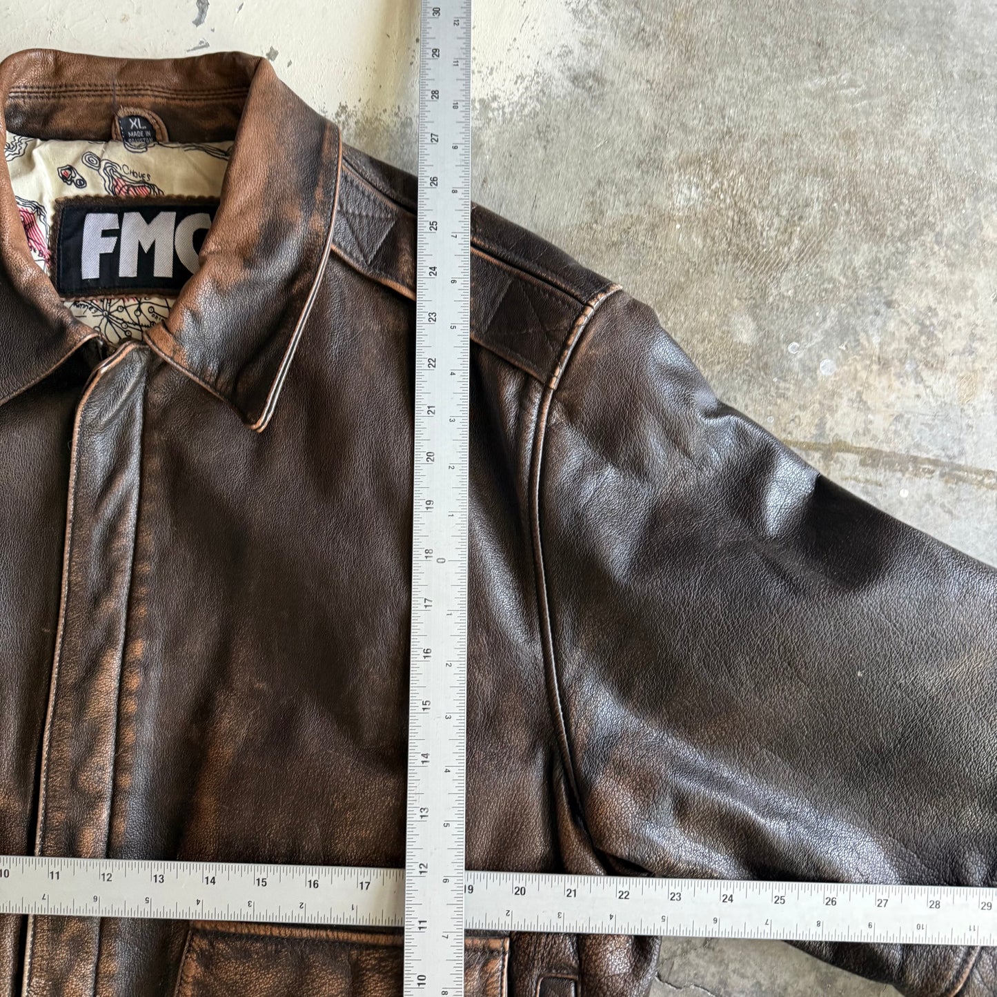 Vintage 00s Leather Jacket - XL