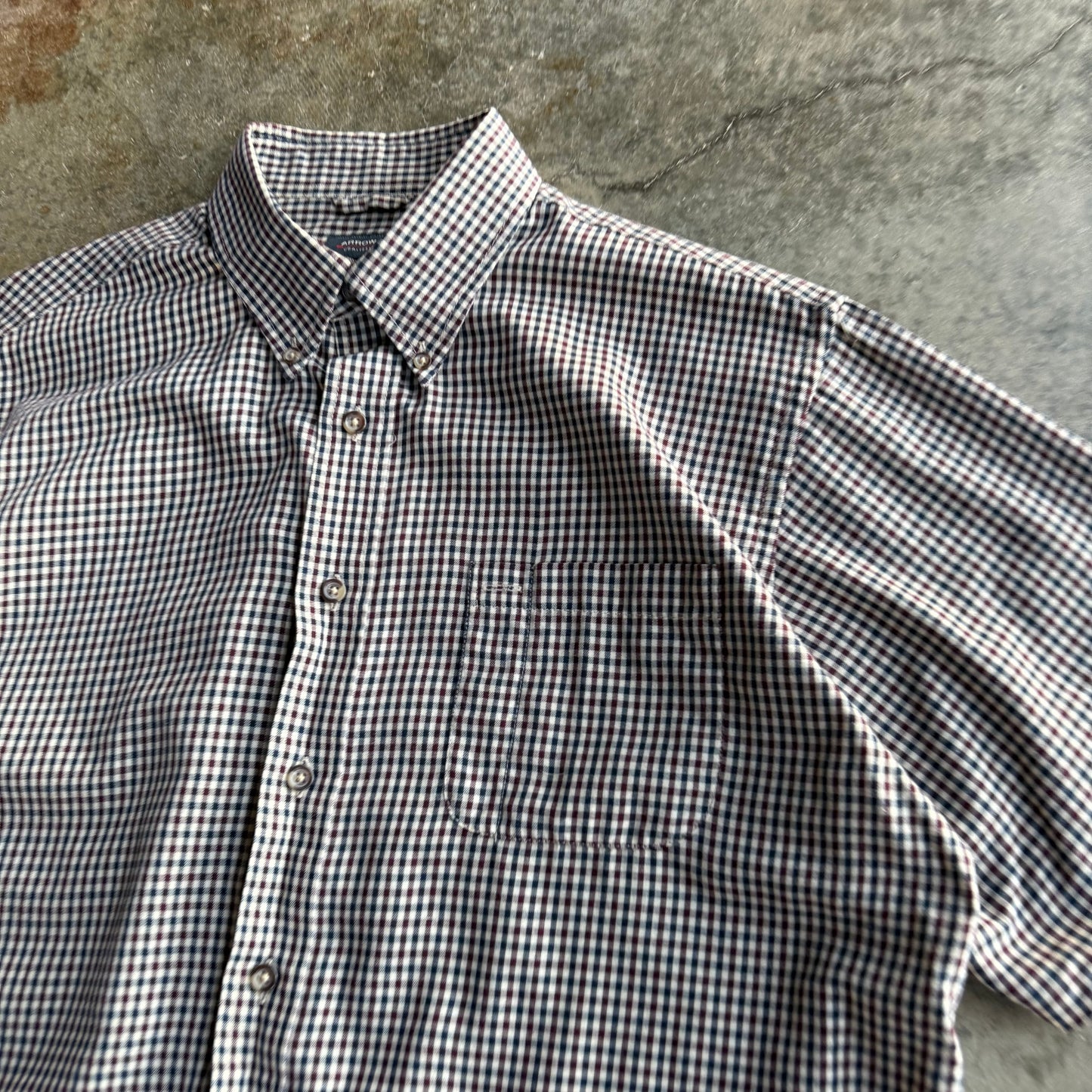 Vintage Boxy Cropped Button Up - L