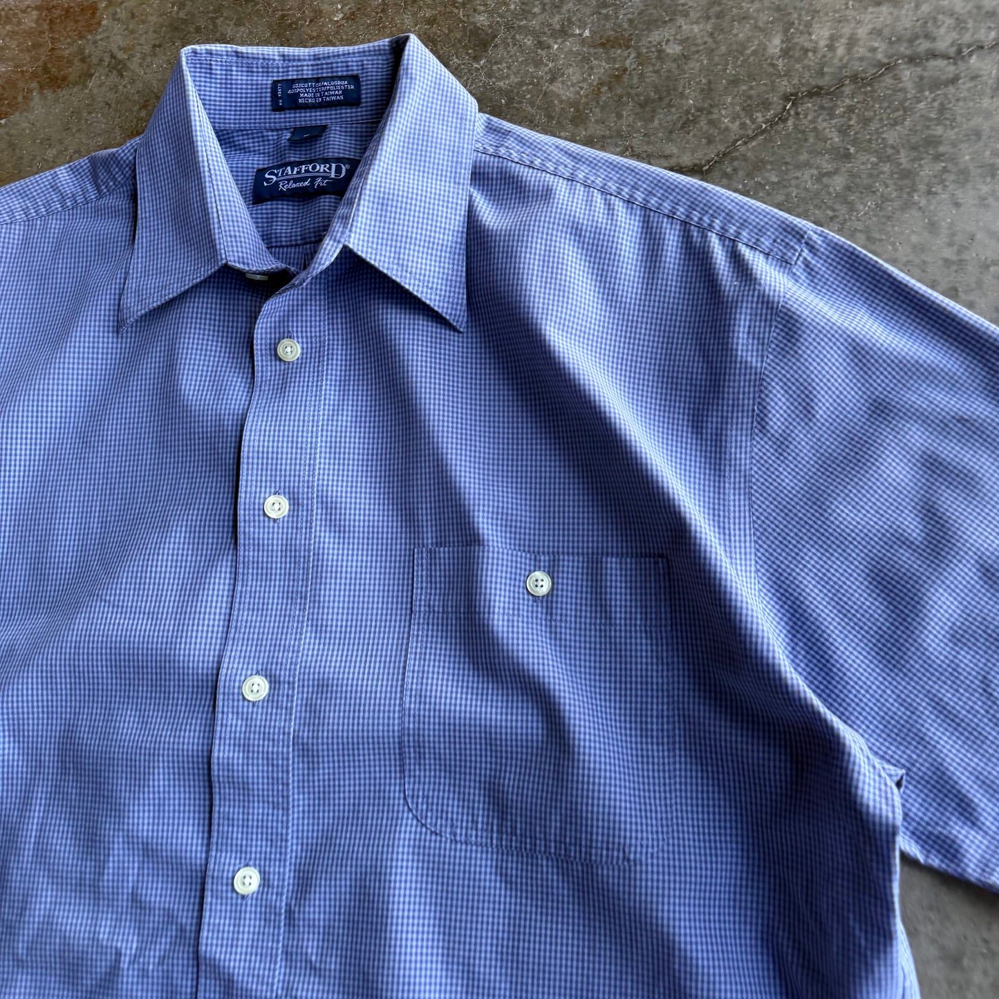 Vintage Boxy Cropped Button Up - XL