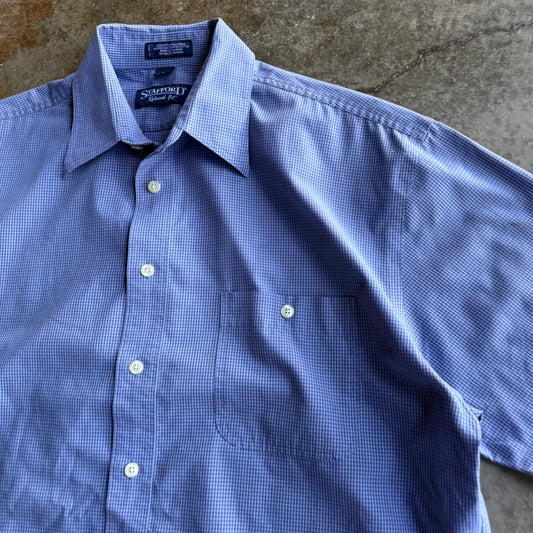 Vintage Boxy Cropped Button Up - XL