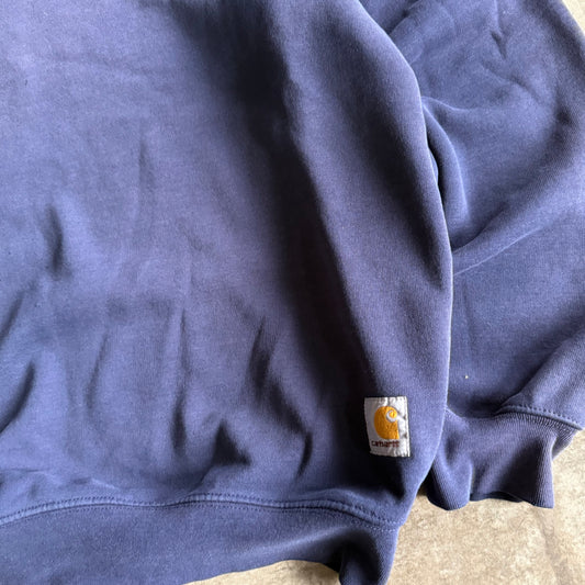 Vintage 90s Faded Carhartt Crewneck - L