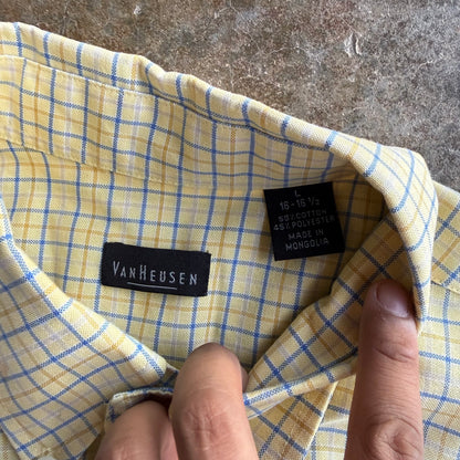 Vintage Boxy Cropped Button Up - L