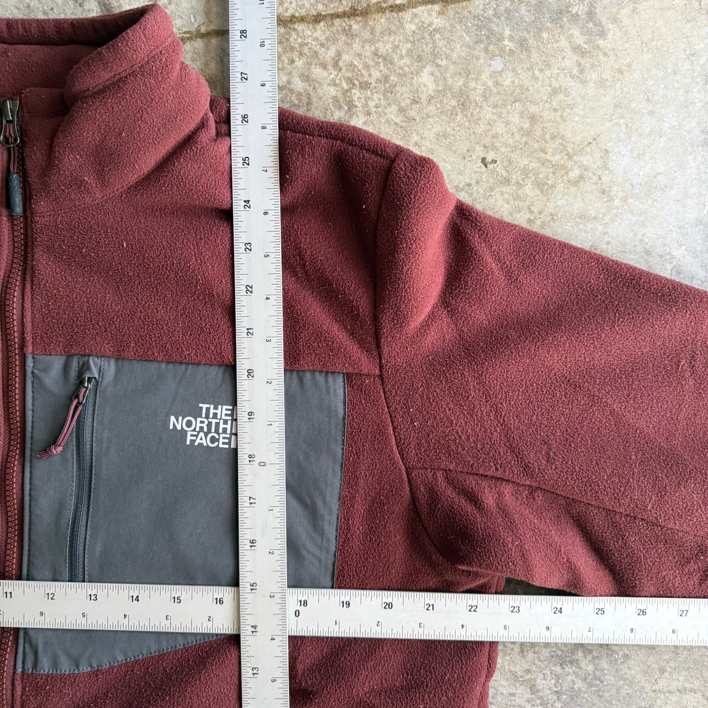 North Face Fleece lined Zip Up - L