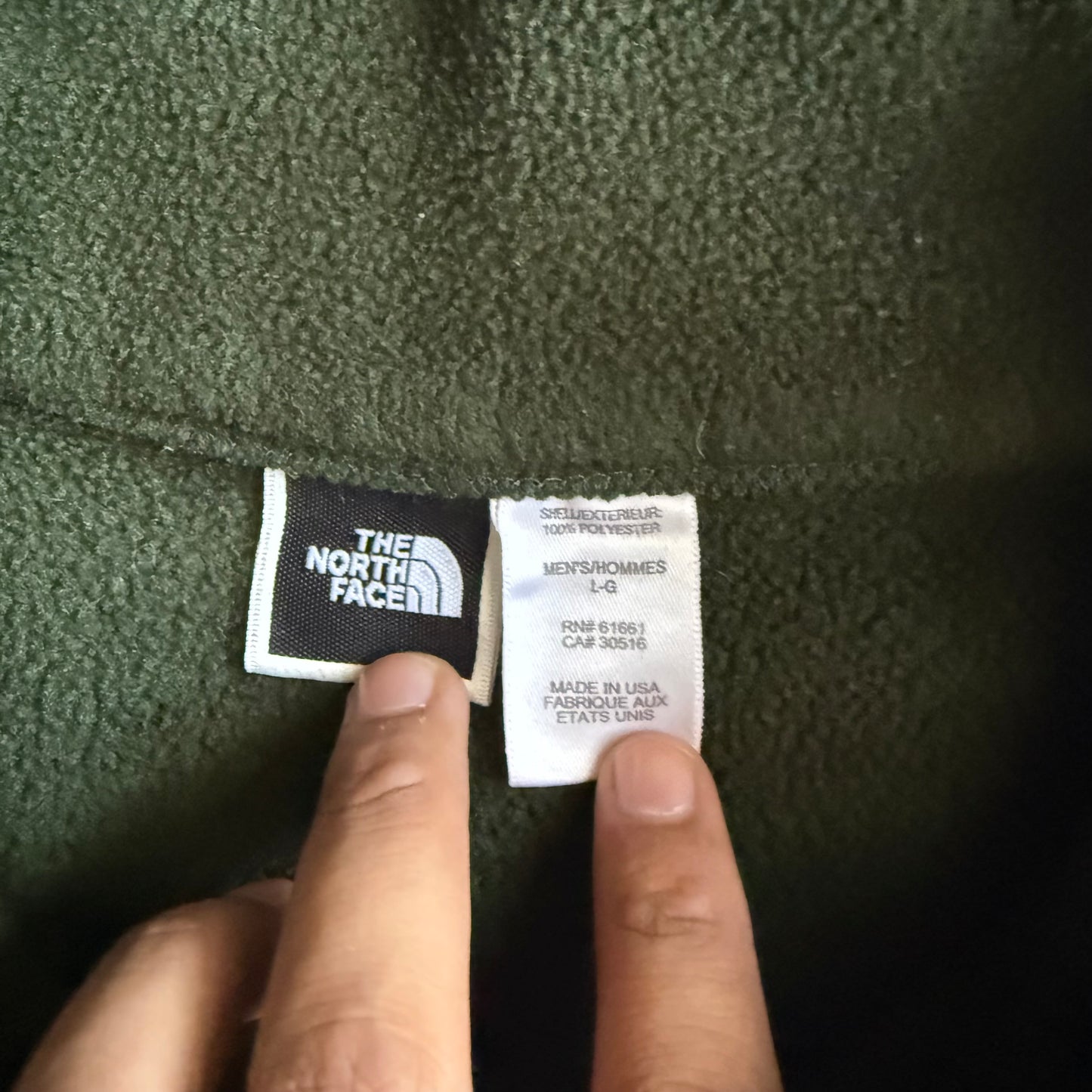 Vintage 90s North Face Fleece Quarter Zip - L