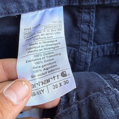 Vintage Navy Carhartt Pants - 36