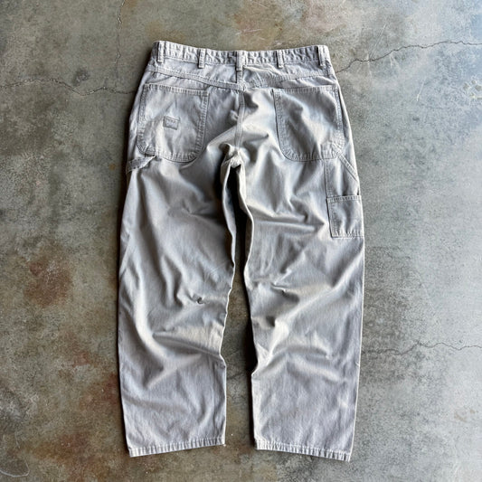 Vintage Tan Baggy Wrangler Pants - 36