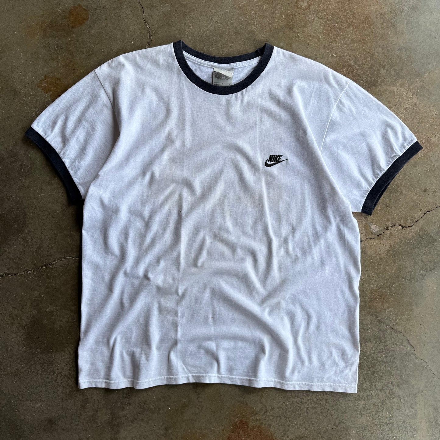 Vintage Ringer Nike Tshirt - L