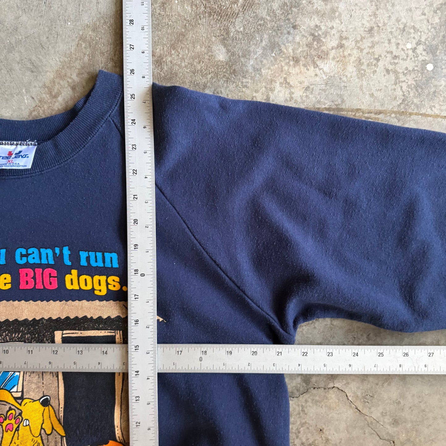 Vintage 90s Funny Dog Crewneck - XL