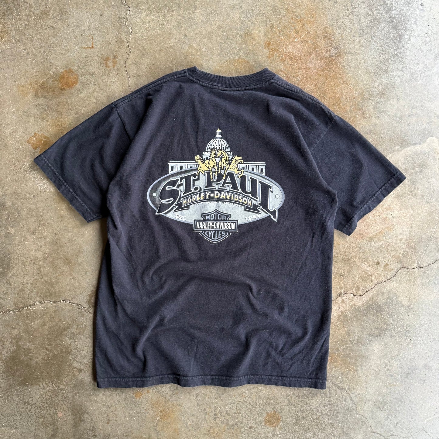Vintage 00s Harley Davidson Tee - L