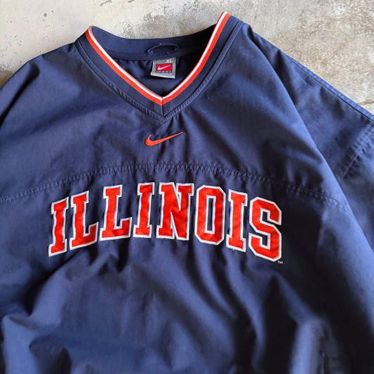 Vintage 00s Illinois Nike Windbreaker Jacket - XL
